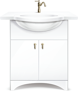 Lavabo encastrado Lavabo integrado