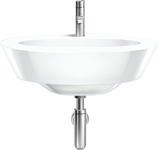 Lavabo de pared Lavabo anclado a la pared