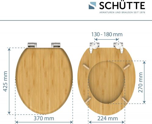 Tapa WC Schüte Bambú