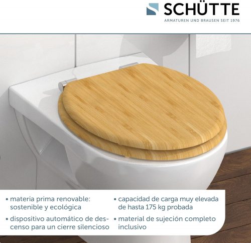 Tapa WC Schüte Bambú